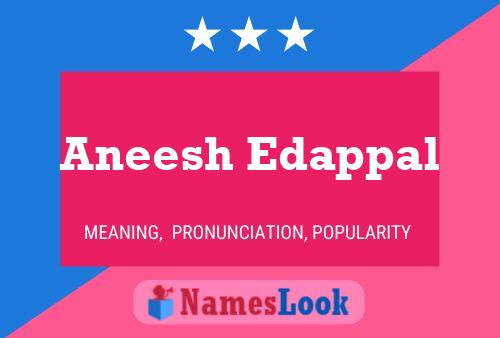 Aneesh Edappal Name Poster