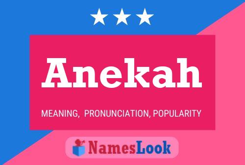 Anekah Name Poster