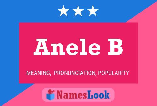 Anele B Name Poster