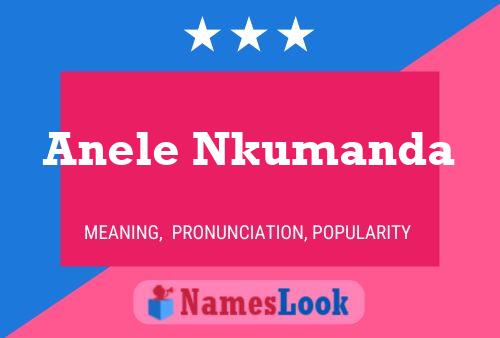 Anele Nkumanda Name Poster