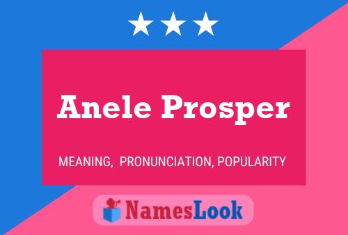 Anele Prosper Name Poster