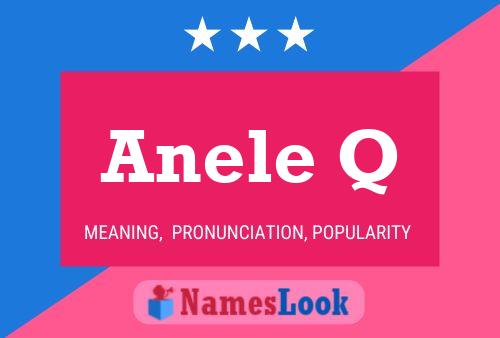 Anele Q Name Poster