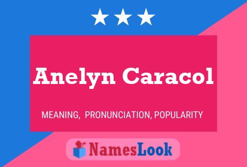 Anelyn Caracol Name Poster