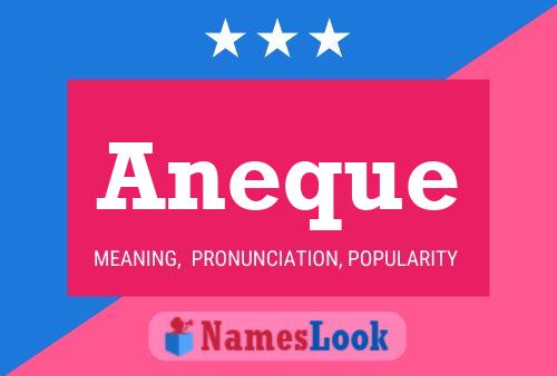 Aneque Name Poster