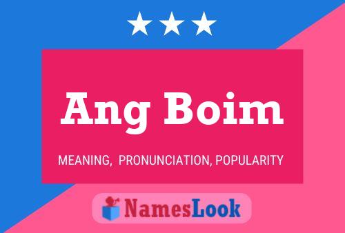 Ang Boim Name Poster