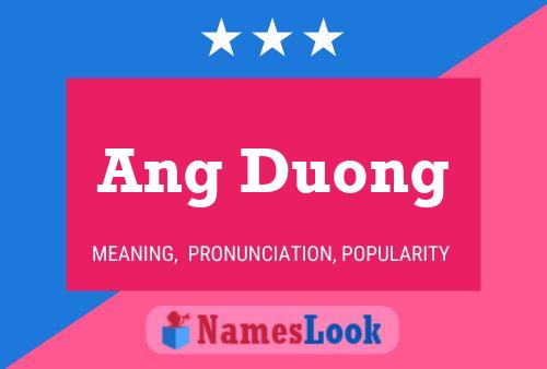 Ang Duong Name Poster