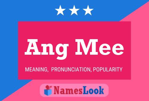 Ang Mee Name Poster