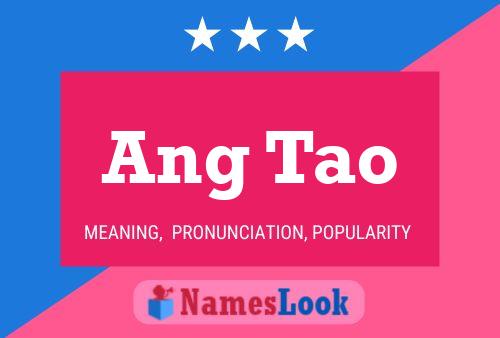 Ang Tao Name Poster