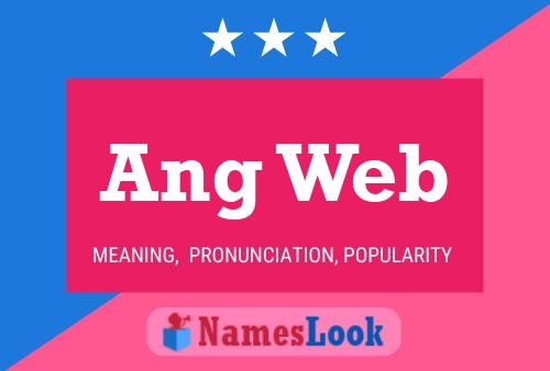 Ang Web Name Poster