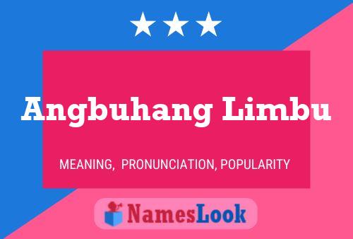 Angbuhang Limbu Name Poster