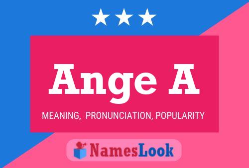 Ange A Name Poster