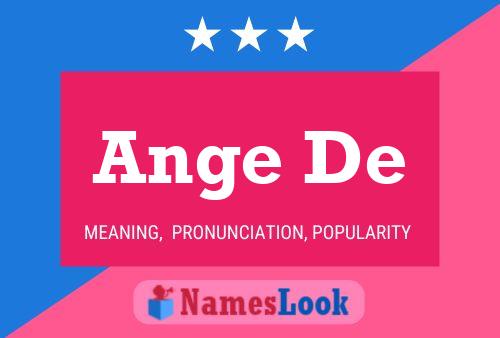 Ange De Name Poster