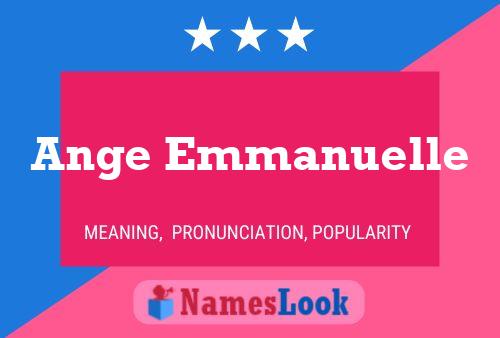 Ange Emmanuelle Name Poster