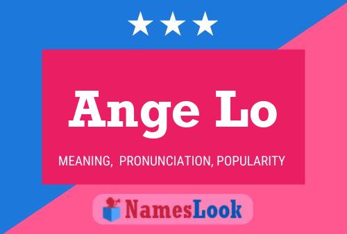 Ange Lo Name Poster