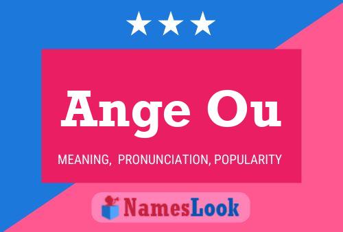 Ange Ou Name Poster