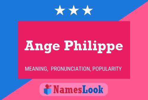 Ange Philippe Name Poster