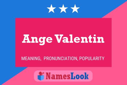 Ange Valentin Name Poster