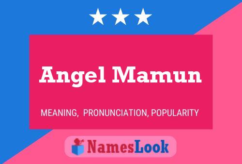 Angel Mamun Name Poster