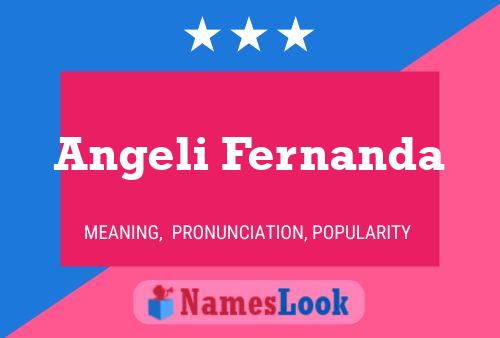 Angeli Fernanda Name Poster