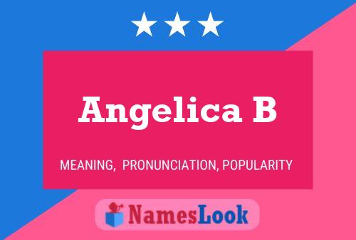 Angelica B Name Poster