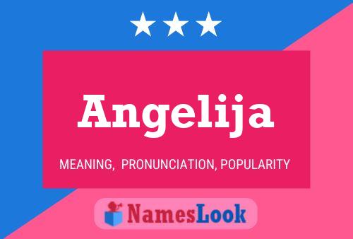 Angelija Name Poster