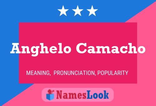 Anghelo Camacho Name Poster