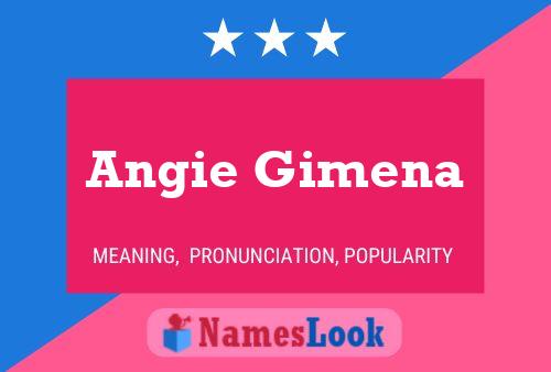 Angie Gimena Name Poster