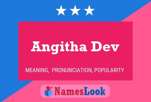 Angitha Dev Name Poster