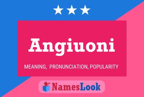 Angiuoni Name Poster