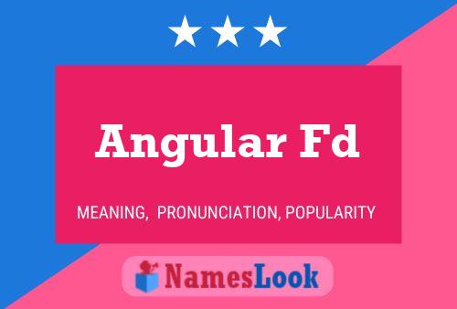 Angular Fd Name Poster