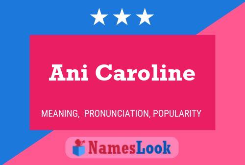 Ani Caroline Name Poster