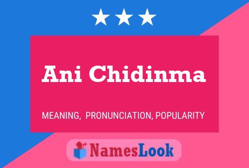 Ani Chidinma Name Poster