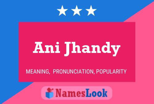 Ani Jhandy Name Poster