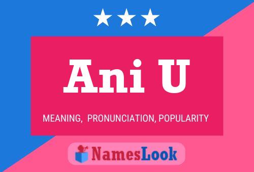 Ani U Name Poster