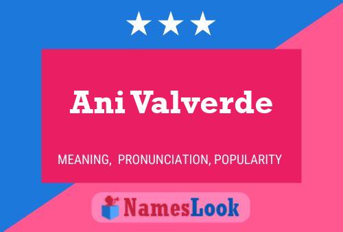 Ani Valverde Name Poster