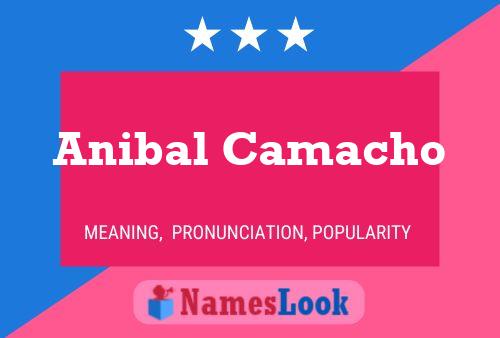 Anibal Camacho Name Poster