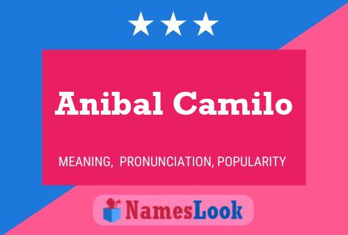 Anibal Camilo Name Poster