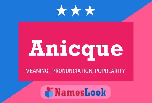 Anicque Name Poster