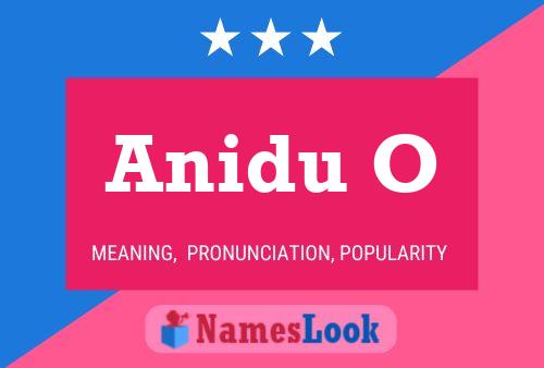 Anidu O Name Poster