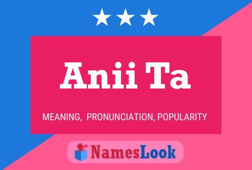 Anii Ta Name Poster