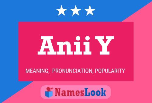 Anii Y Name Poster