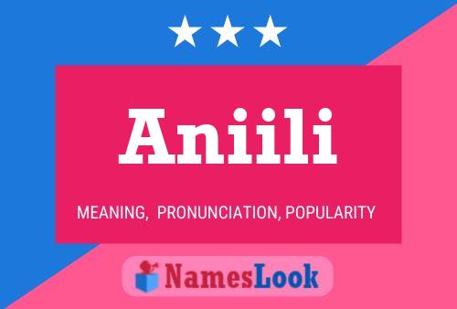 Aniili Name Poster