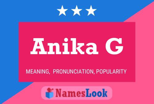 Anika G Name Poster