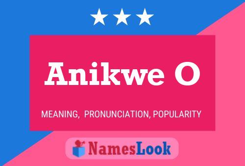 Anikwe O Name Poster