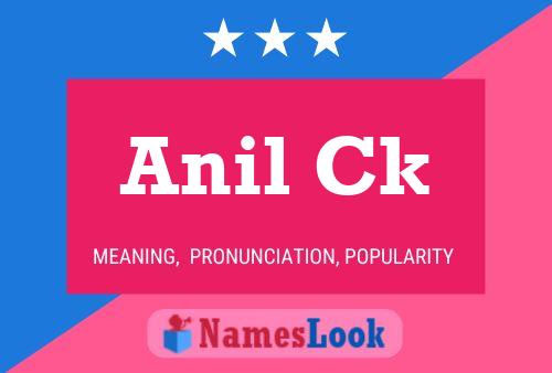 Anil Ck Name Poster