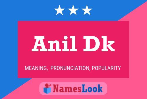 Anil Dk Name Poster