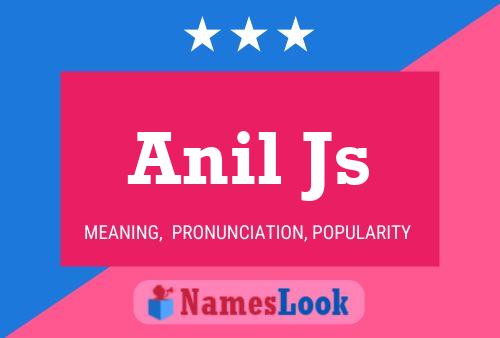 Anil Js Name Poster