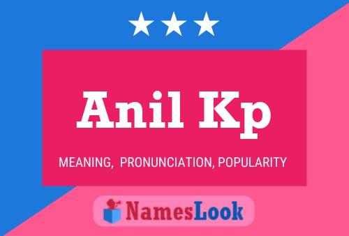 Anil Kp Name Poster