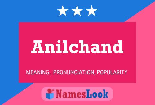 Anilchand Name Poster