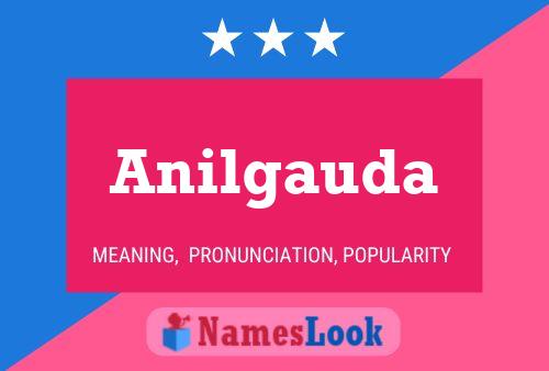 Anilgauda Name Poster